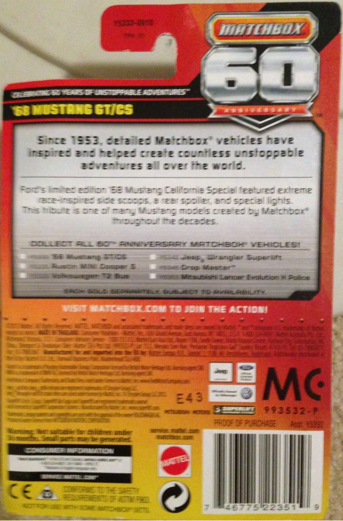 Matchbox 60 Anniversary - Commemorative Edition toy car collectible - Main Image 2