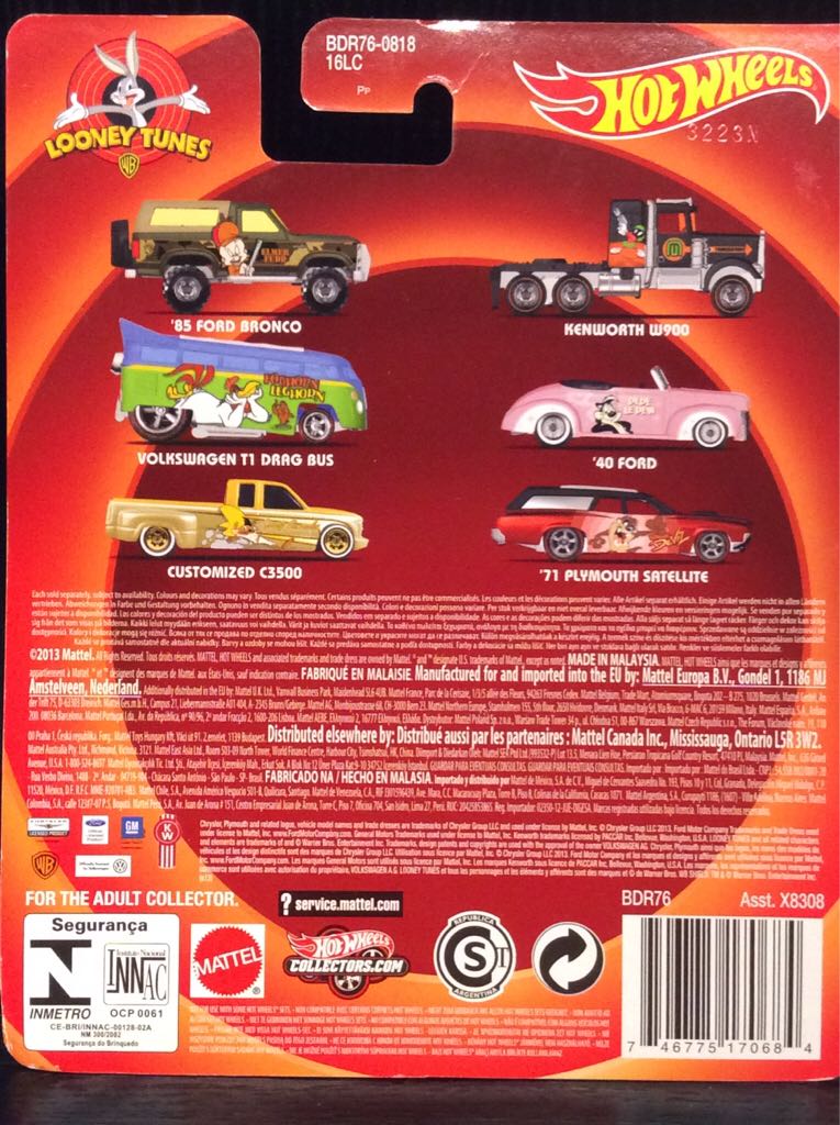Volkswagen T1 Drag Bus - Pop Culture - Looney Tunes toy car collectible - Main Image 2