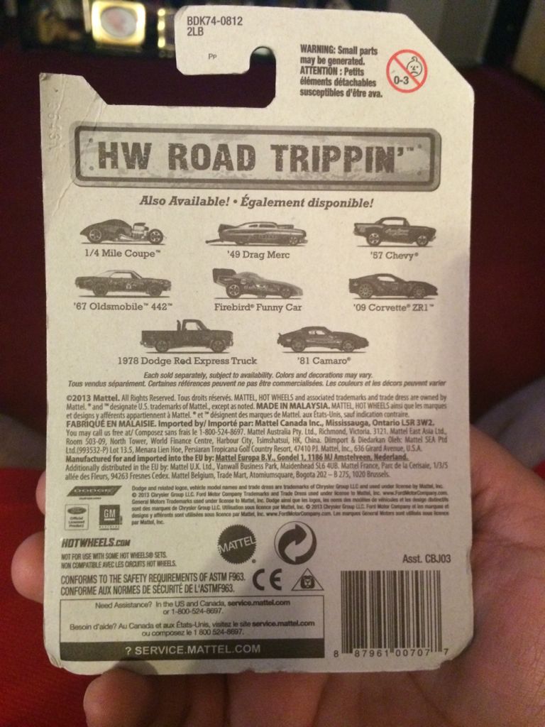 ’67 Oldsmobile 442 - 2014 HW Road Trippin’ toy car collectible - Main Image 2