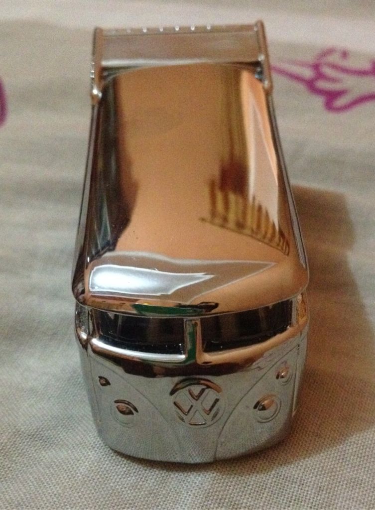 VW Drag Bus Chrome Silver - Vw Drag Bus toy car collectible - Main Image 1