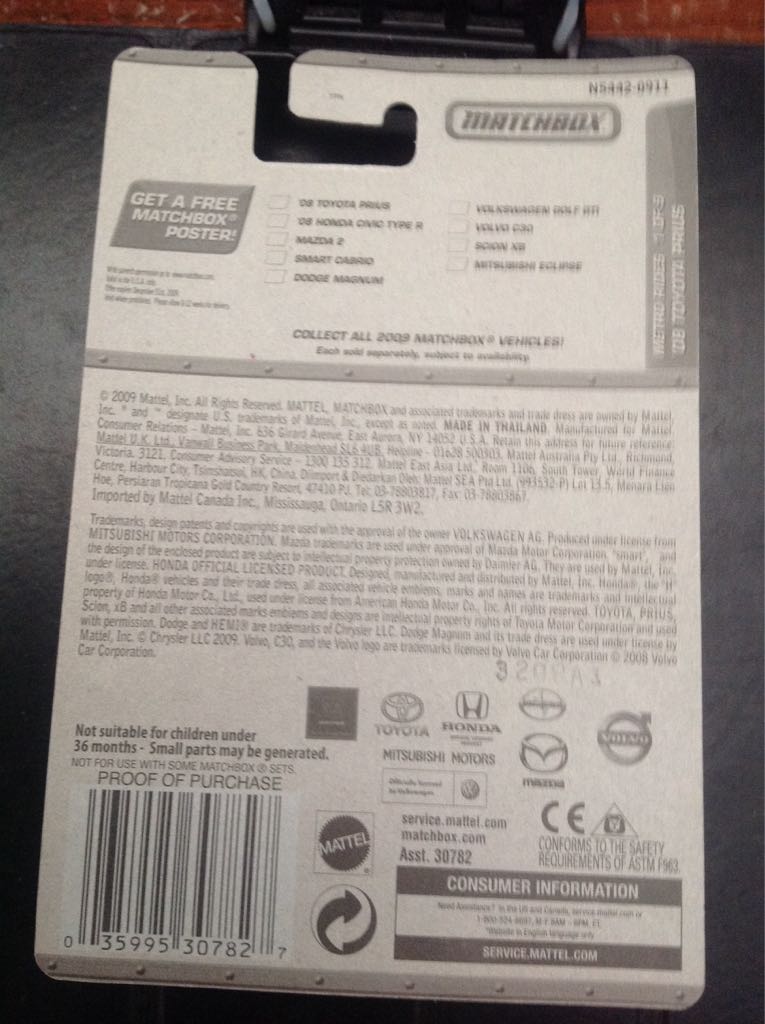 ’08 Toyota Prius - MK1 toy car collectible - Main Image 2