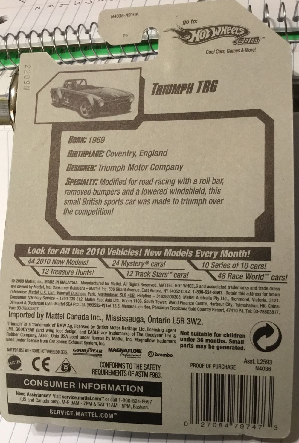 Triumph TR6 - 2009 New Models toy car collectible - Main Image 2