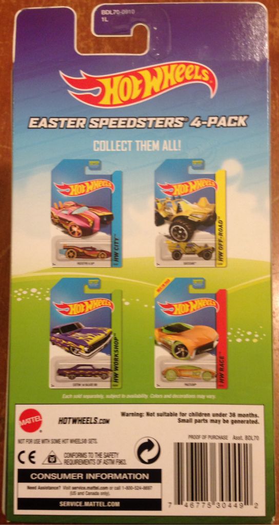 Hot Wheels - Easter Speedster 4-Pack Only At Target toy car collectible - Main Image 2