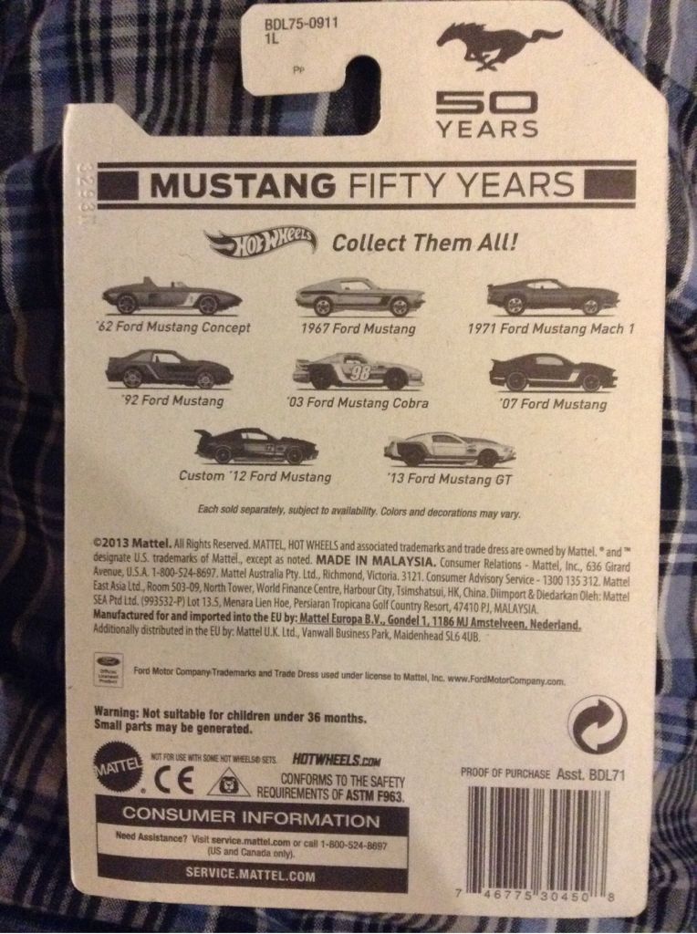 2003 Ford Mustang Cobra - Mustang 50 Years - Mustang Fifty Years toy car collectible - Main Image 2