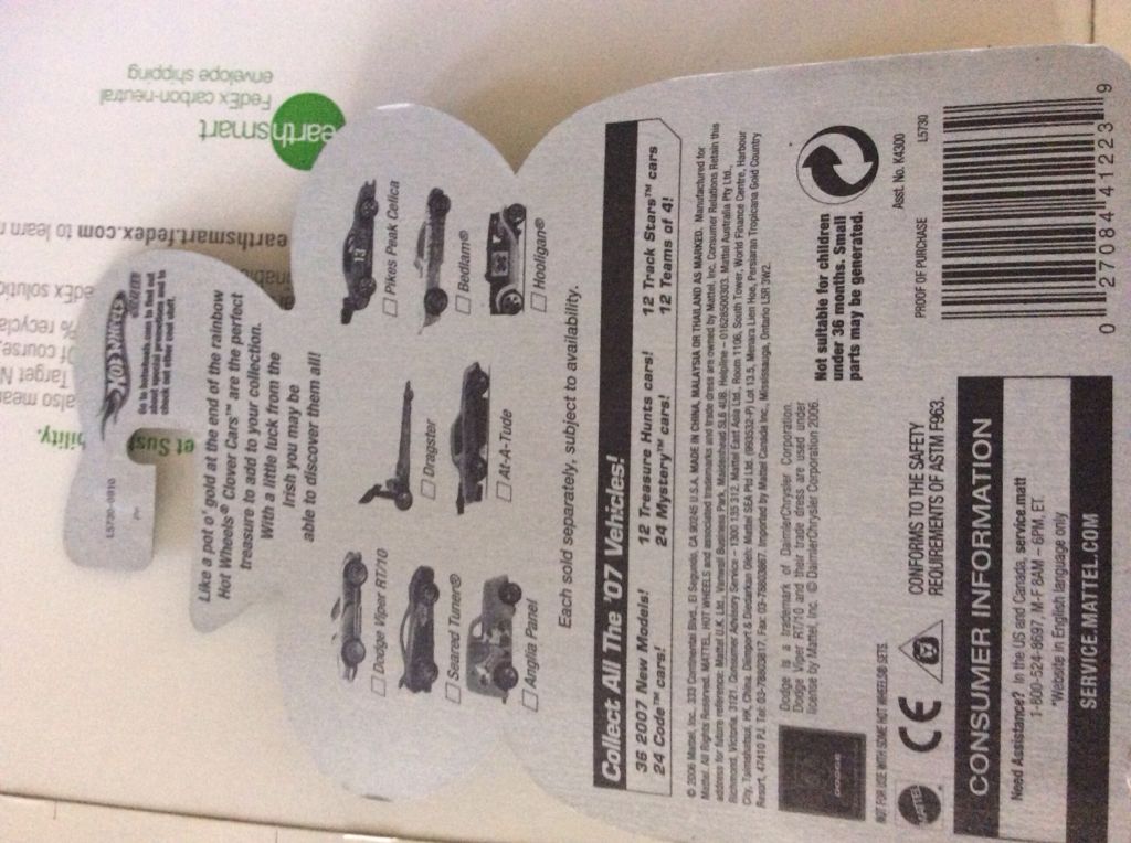 Viper Clover  toy car collectible - Main Image 2