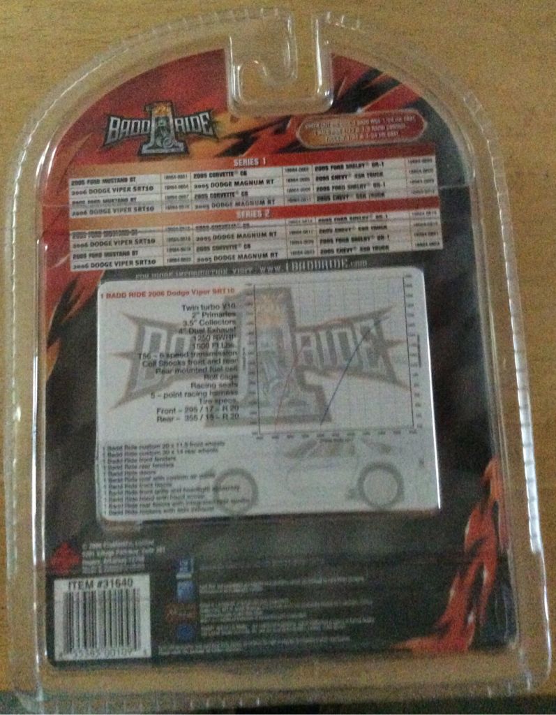 1 Bad Ride Viper  toy car collectible - Main Image 2
