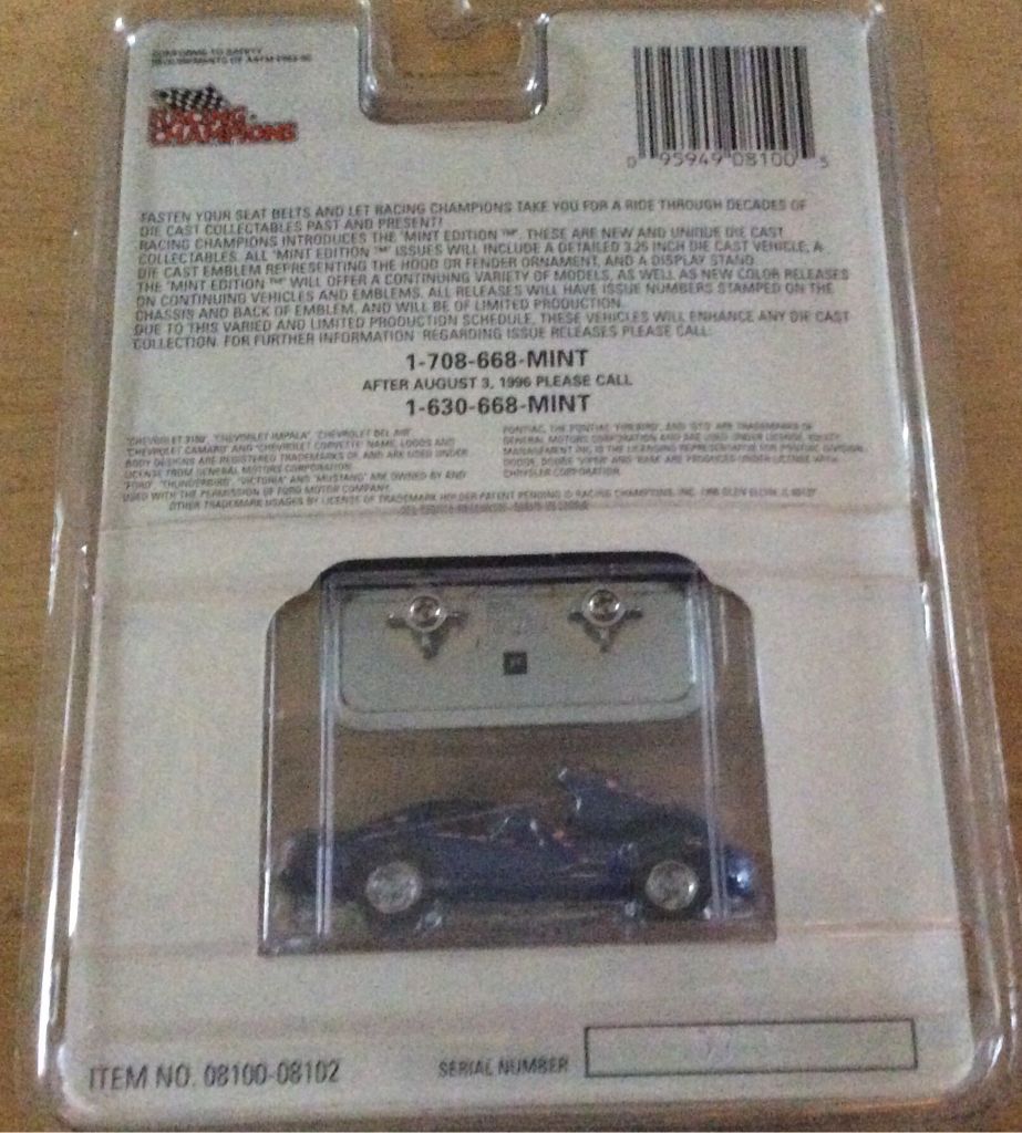 Racing Champion Mint Edition Viper  toy car collectible - Main Image 2