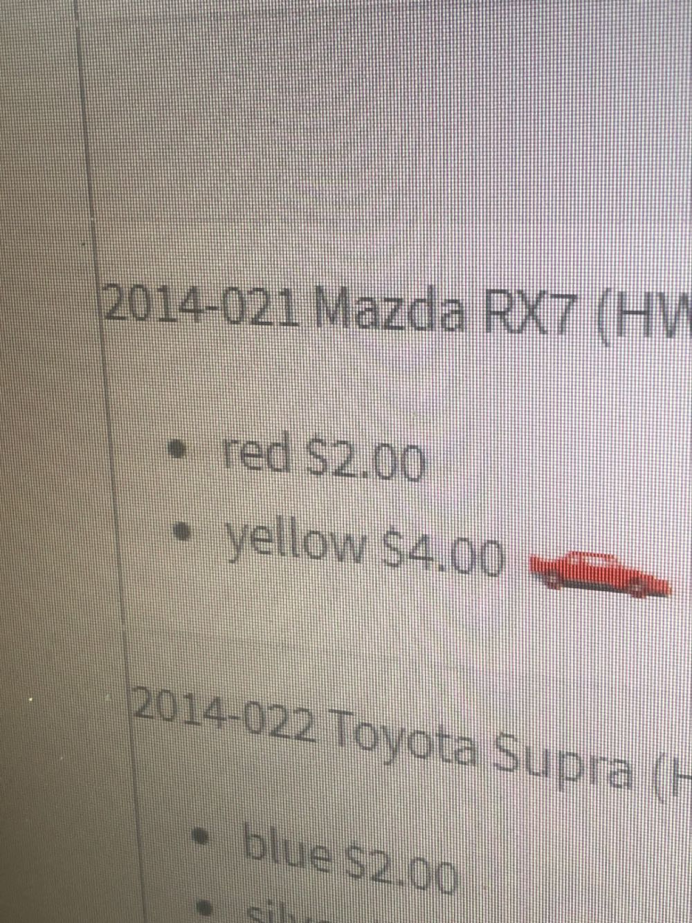 Mazda RX-7 - Hot Wheels 9 Car Gift Pack Night Burnerz toy car collectible - Main Image 3