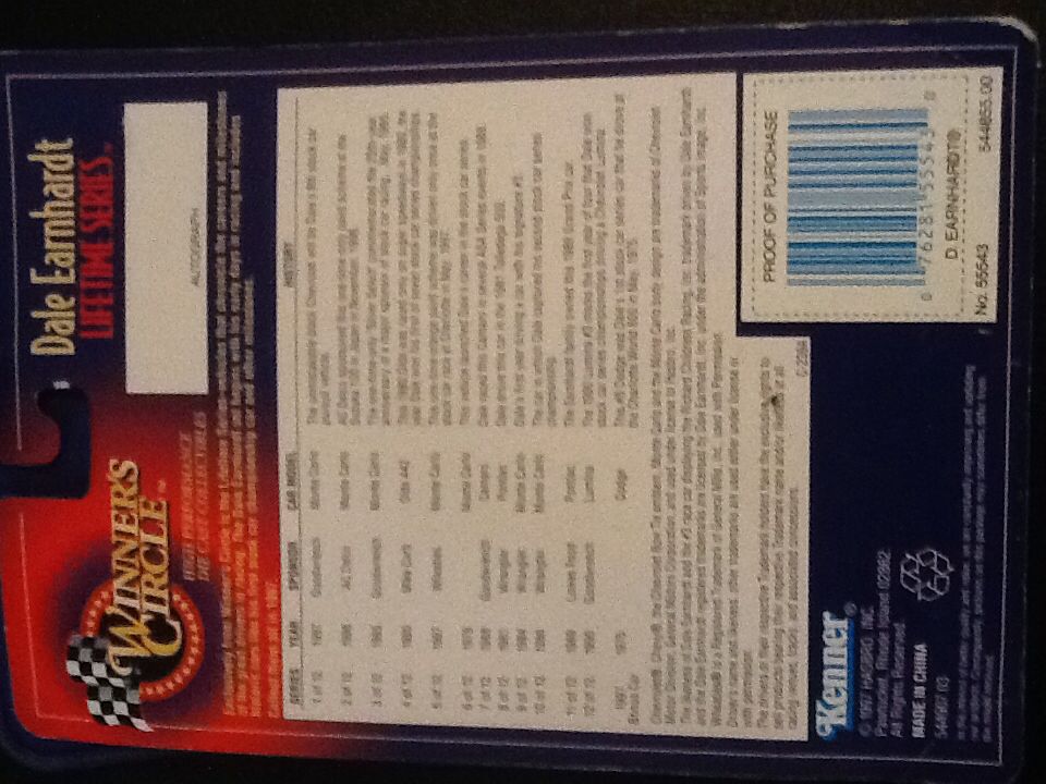 Dale Earnhardt  - Lifetime Series toy car collectible - Main Image 2