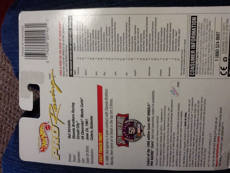 Hut Strickland - Team Pro Std toy car collectible - Main Image 2