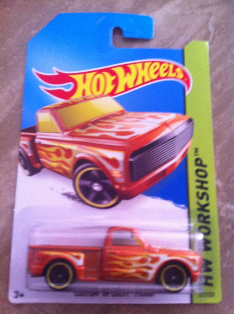 custom ’69 chevy pickup - ’13 HW Workshop toy car collectible - Main Image 1