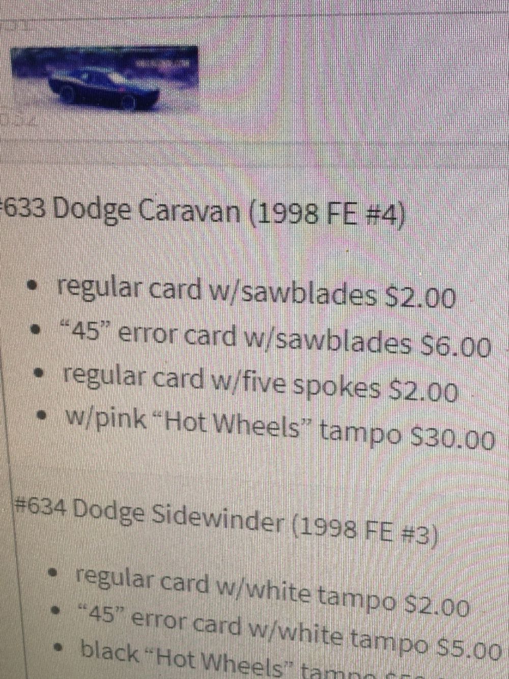 Dodge Caravan - 1998 First Editions toy car collectible - Main Image 3