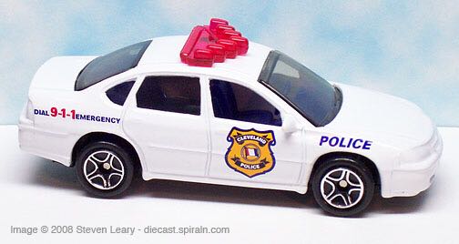 Cleveland Police Impala - Matchbox USA toy car collectible - Main Image 2
