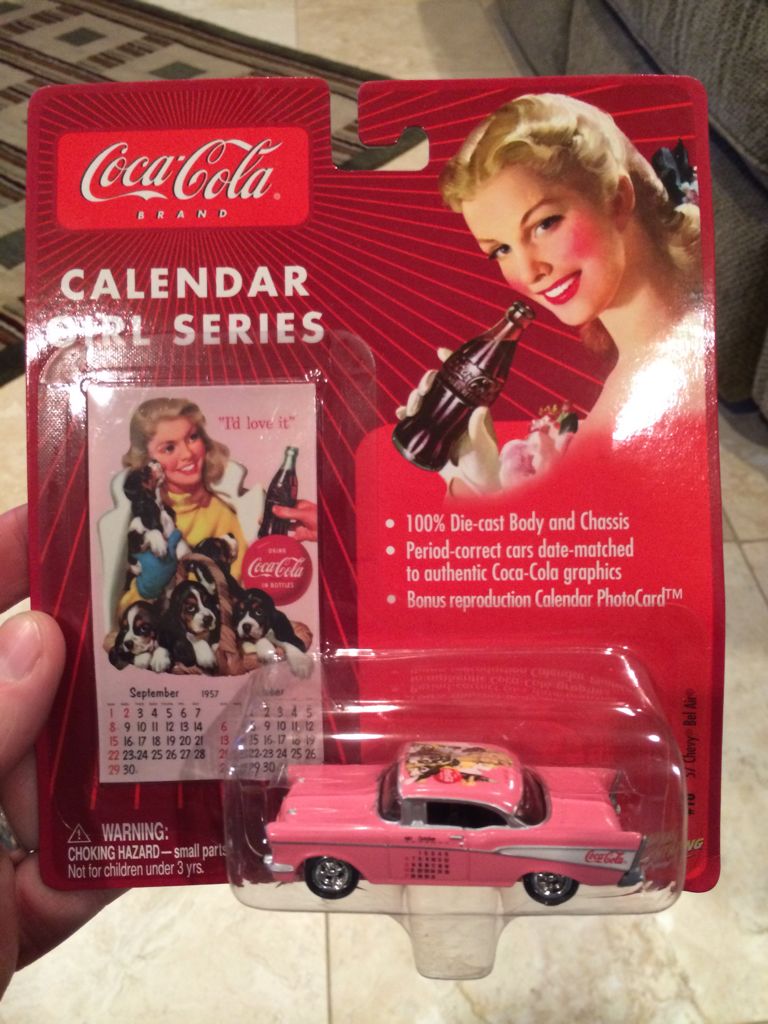 JL Coca Cola - Coca Cola Calendar Girl toy car collectible - Main Image 1