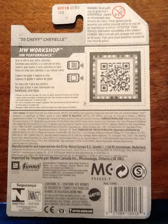 1970 Chevy Chevelle SS - HW Workshop: HW Performance toy car collectible - Main Image 2