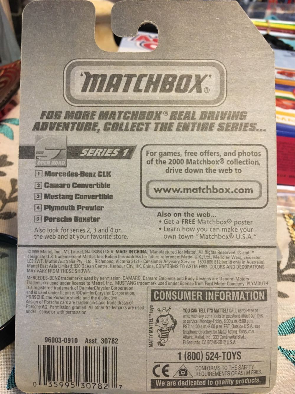 Mercedes-Benz CLK Convertible - Open Road toy car collectible - Main Image 2