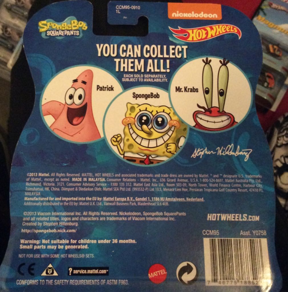 Sponge Bob Square Pants Patrick - Nickelodeon SpongeBob Squarepants toy car collectible - Main Image 2