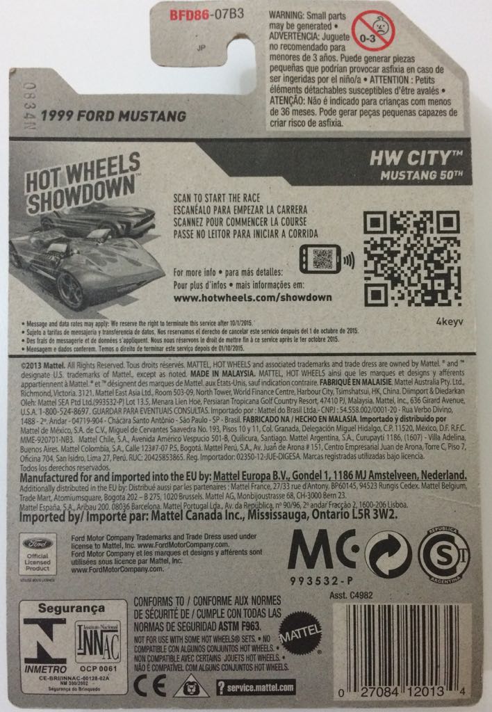 1999 Ford Mustang - Mustang 50th toy car collectible - Main Image 2