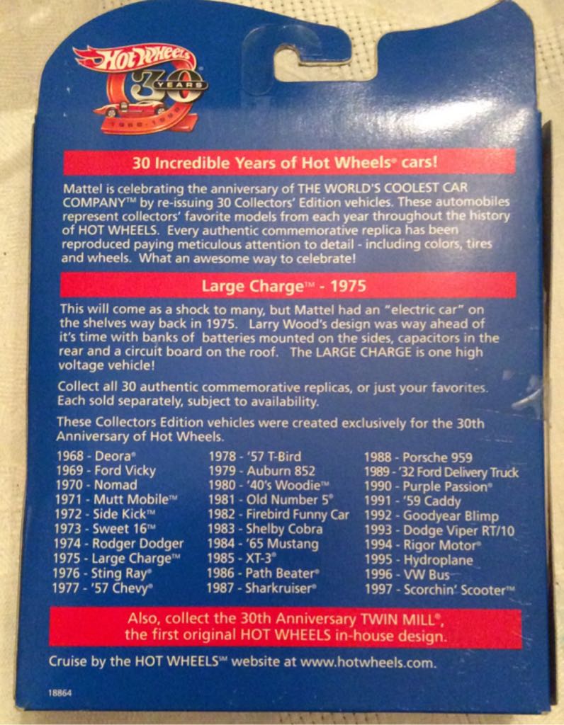 Large Charge - 30th Anniversary toy car collectible - Main Image 2