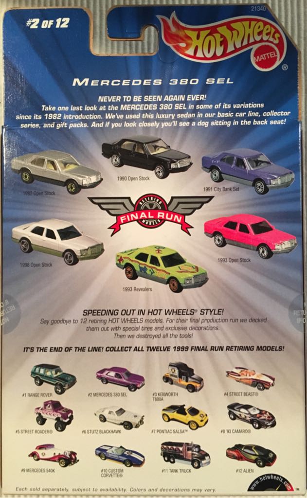 Mercedes 300 SEL - 1999 Final Run toy car collectible - Main Image 2