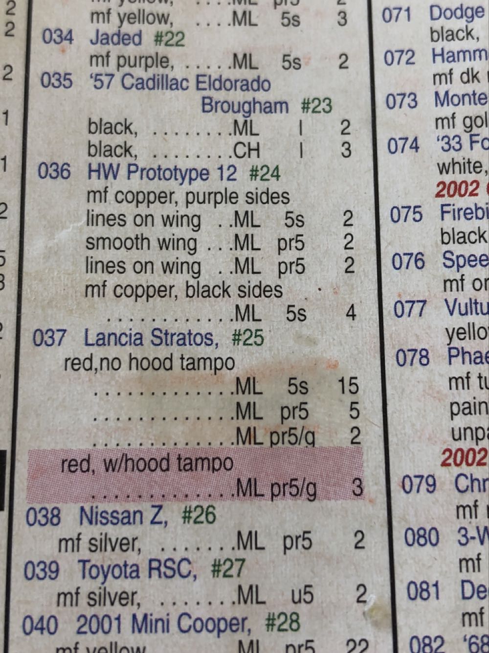 Lancia Stratos - 2002 First Editions toy car collectible - Main Image 3