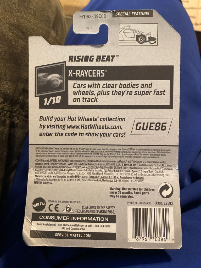 2019 Hot Wheels X-Raycers: RISING HEAT - 2019 X-Racers toy car collectible - Main Image 2