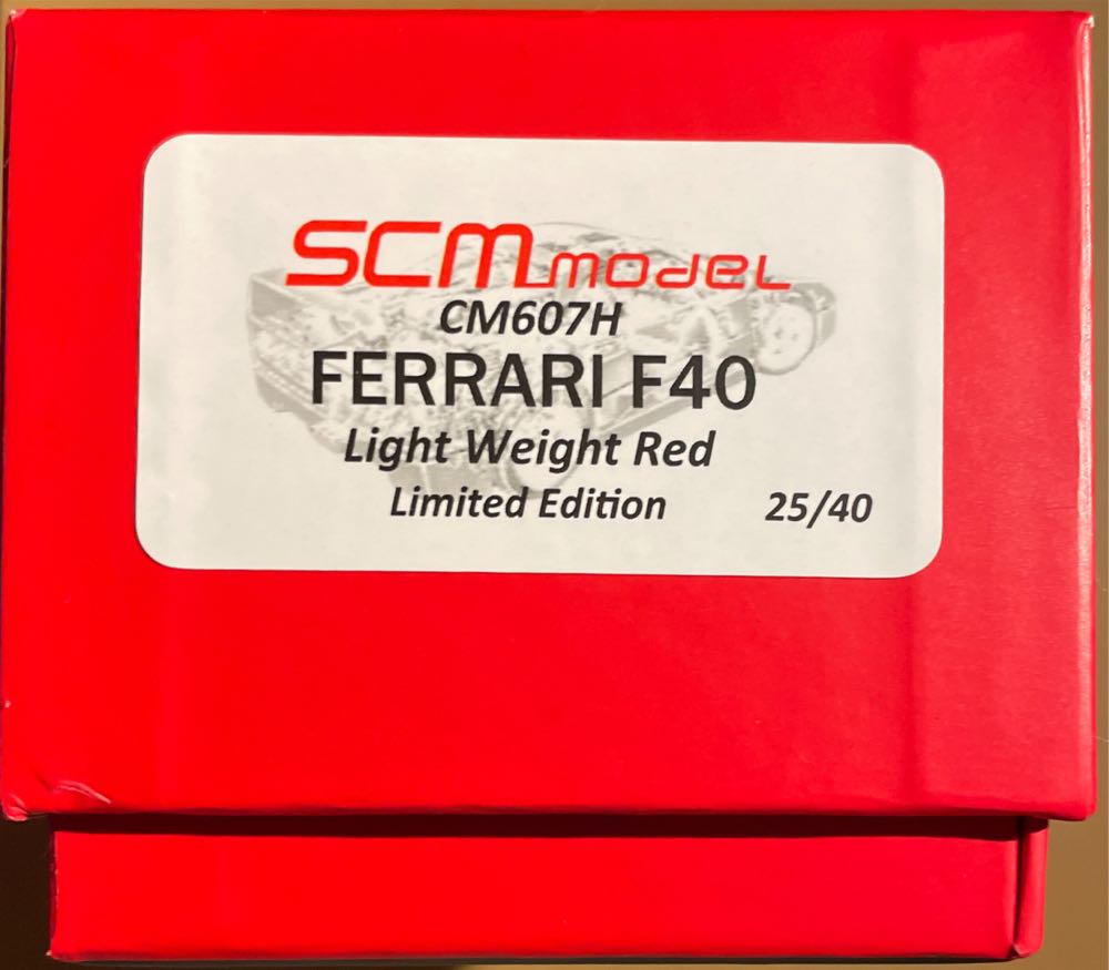 Ferrari F40 Light Weight - SCM MODEL toy car collectible - Main Image 4