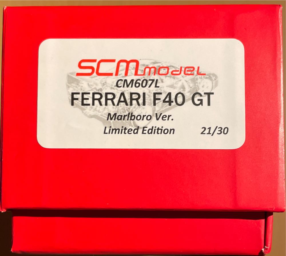 Ferrari F40 GT Marlboro Ver. - SCM MODEL toy car collectible - Main Image 4