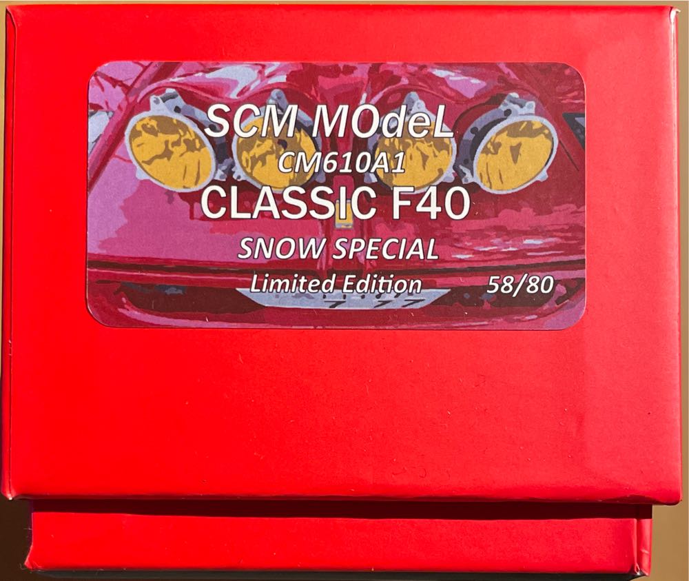 Ferrari F40 Snow Special - SCM MODEL toy car collectible - Main Image 4