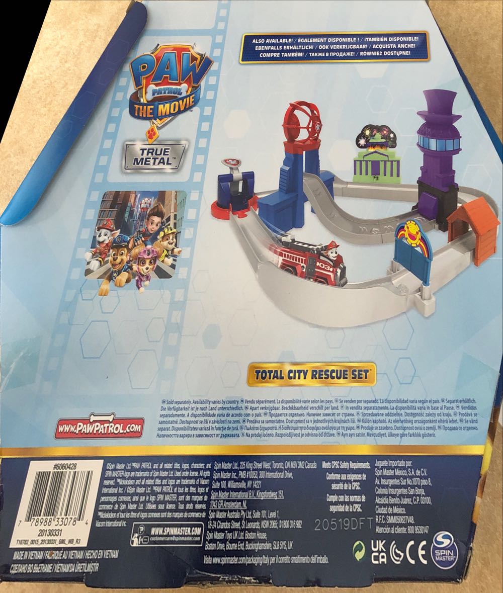 Paw Patrol True Metal Movie Gift Pack Of 6 Collectible Die-cast Toy Cars 1:55 Scale Kids Toys For Ages 3 And Up  toy car collectible [Barcode 778988330784] - Main Image 4