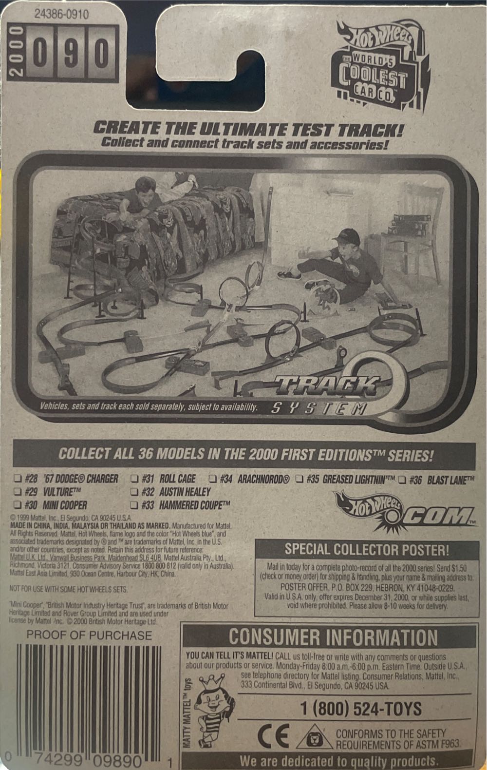Mini Cooper - 2000 - First Editions toy car collectible [Barcode 074299098901] - Main Image 2