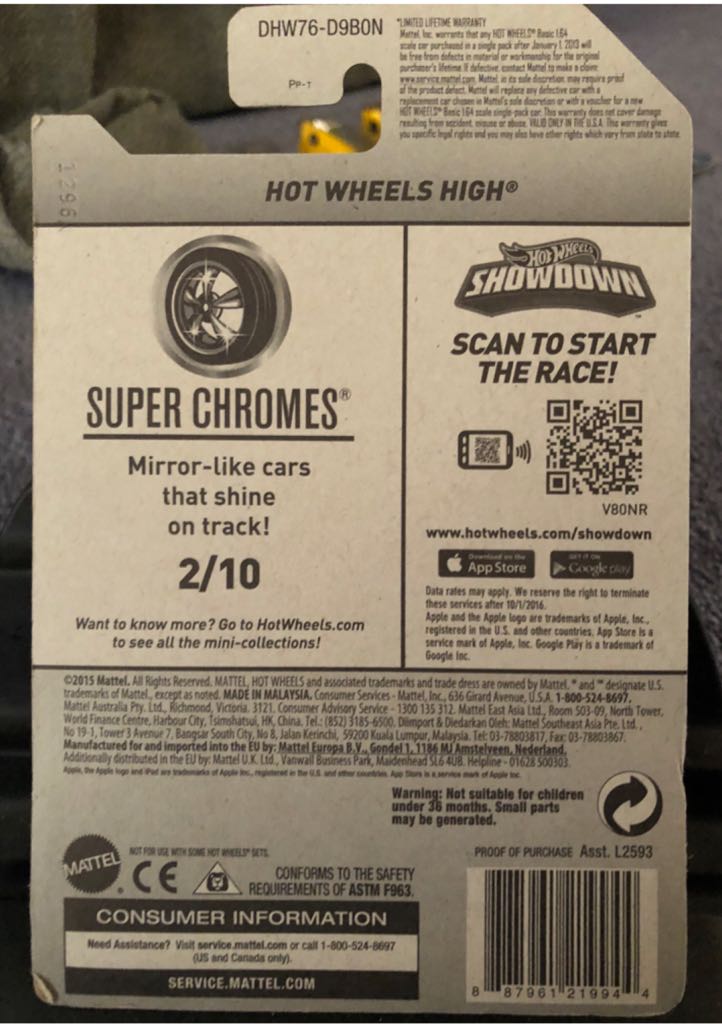 Hot Wheels High - Super Chromes toy car collectible - Main Image 2