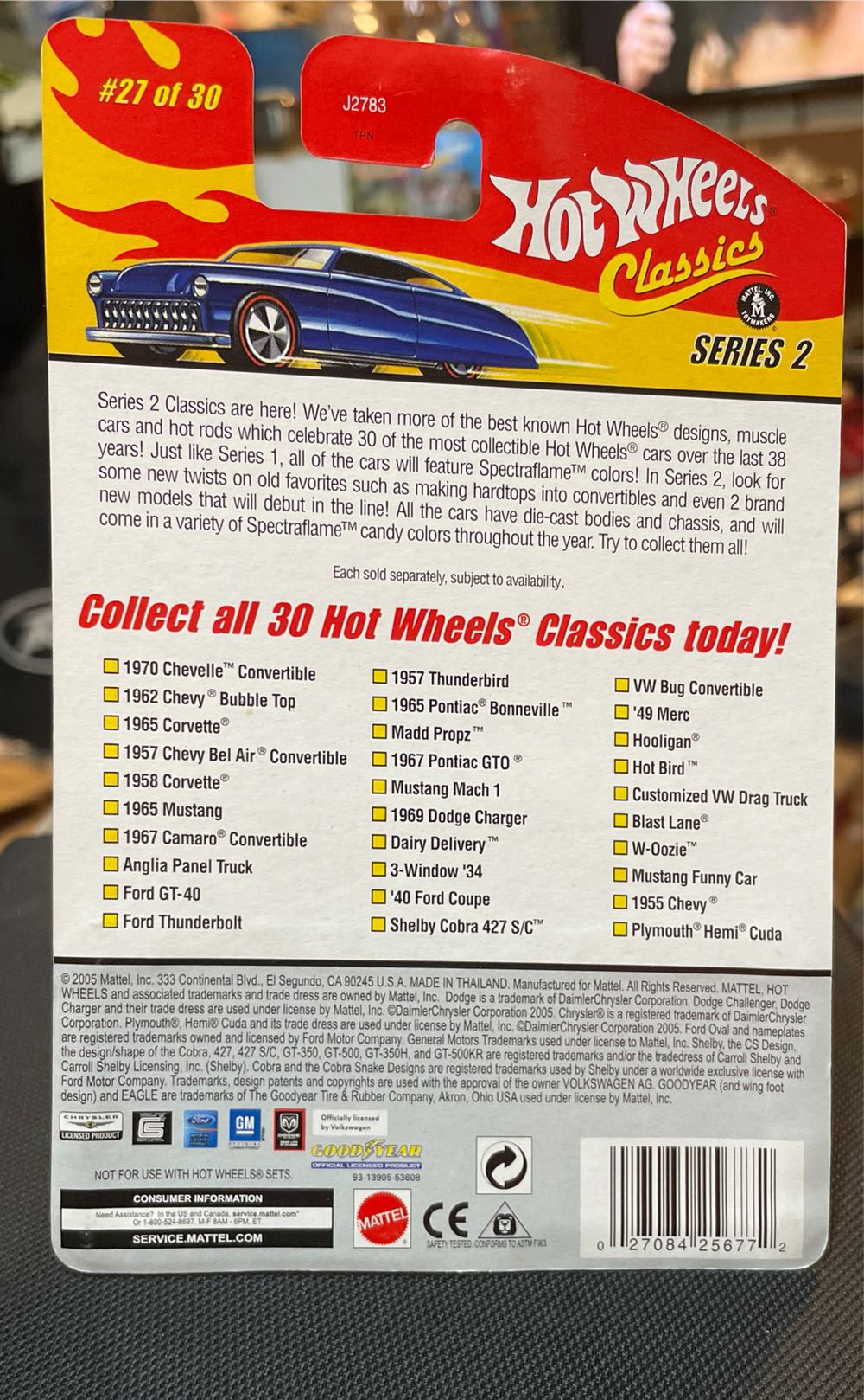 MOTOCYCLE-W-Oozie - Hot Wheel Classics/Series 2 toy car collectible - Main Image 2