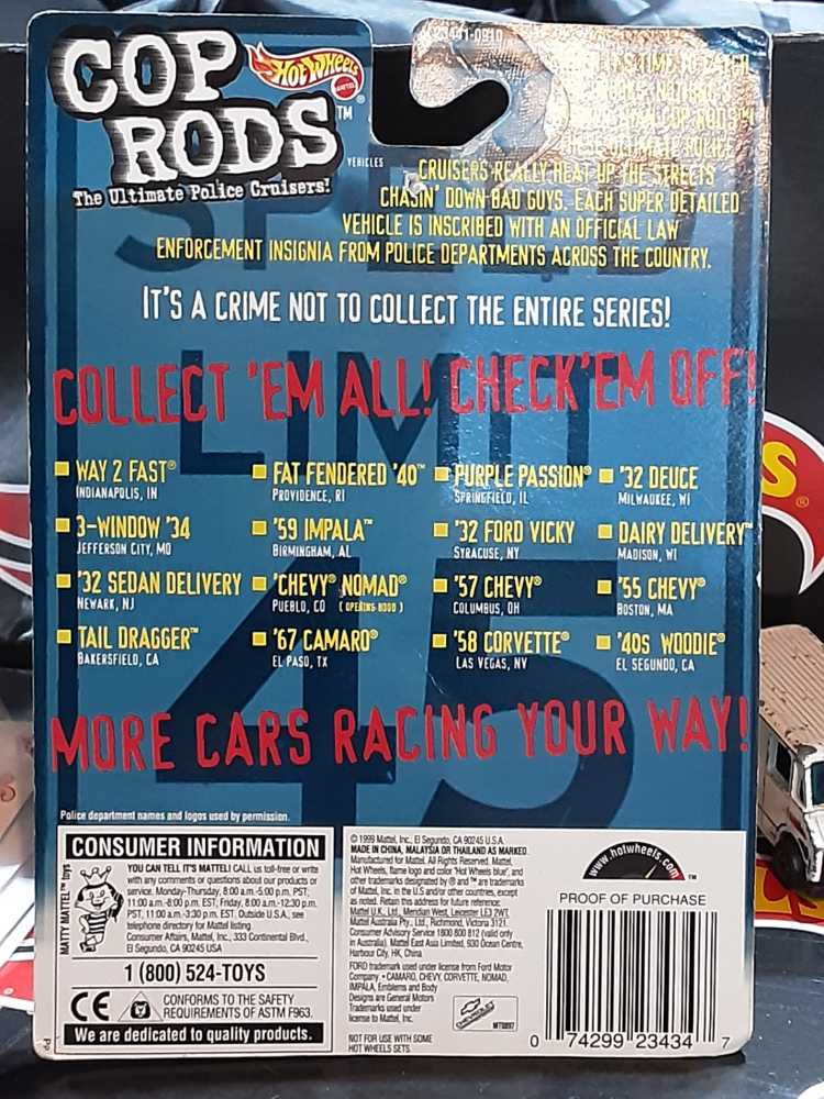 Chevy Nomad - Cop Rods toy car collectible - Main Image 3