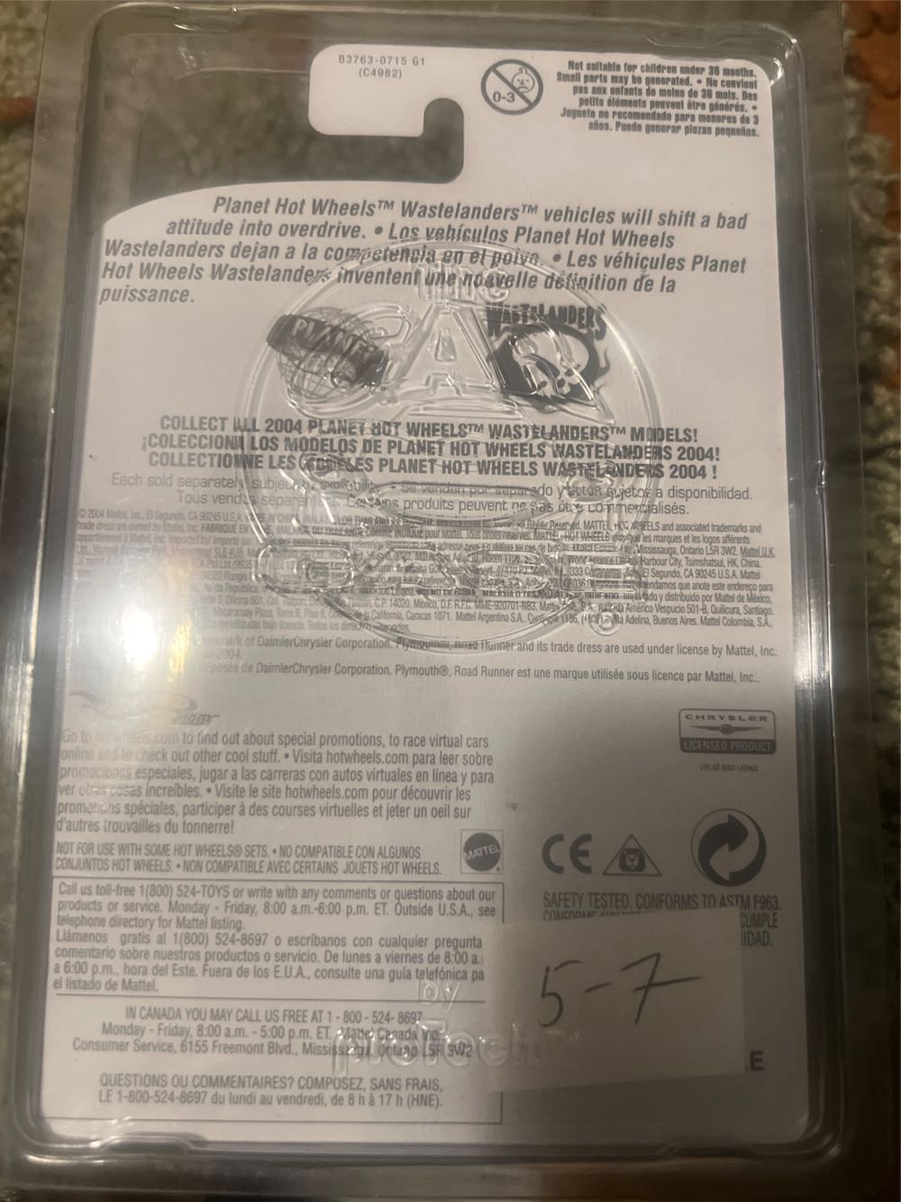 Hot Wheels Plymouth Roadrunner ’70 - 2004 Wastelanders toy car collectible - Main Image 2