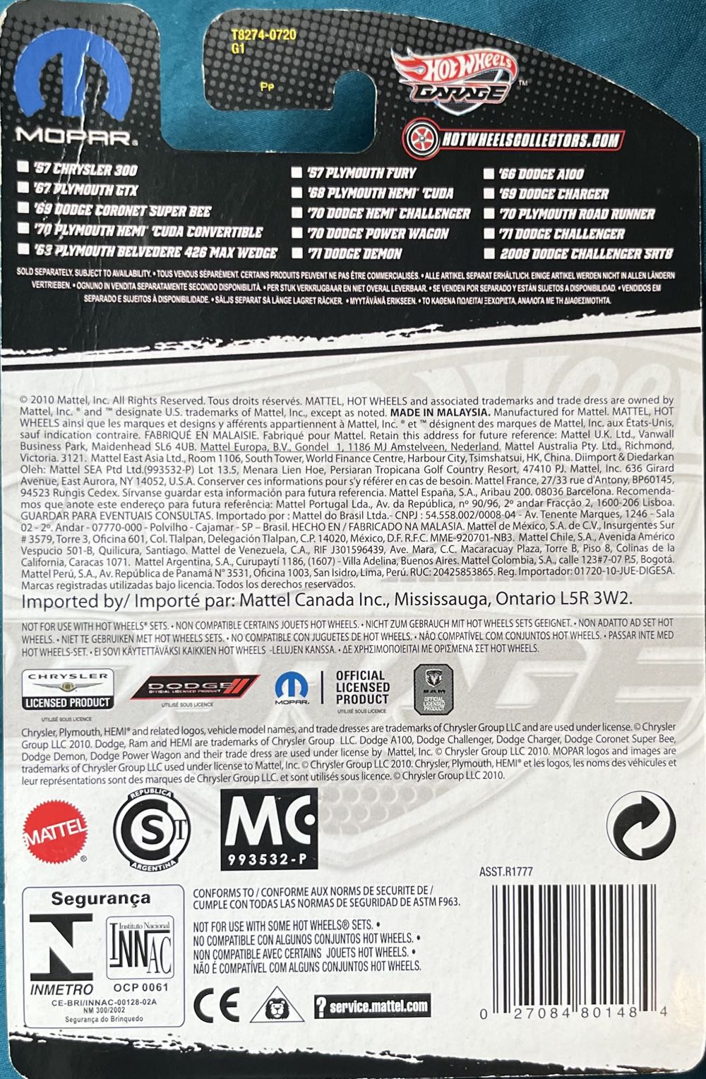 1970 Dodge Hemi Challenger - Hot Wheels Garage: Mopar toy car collectible - Main Image 2