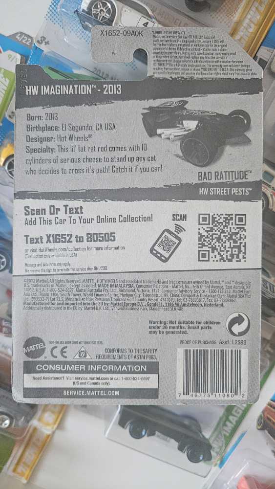 Bad Ratitude - 2013 - HW Imagination - Street Pests toy car collectible - Main Image 2