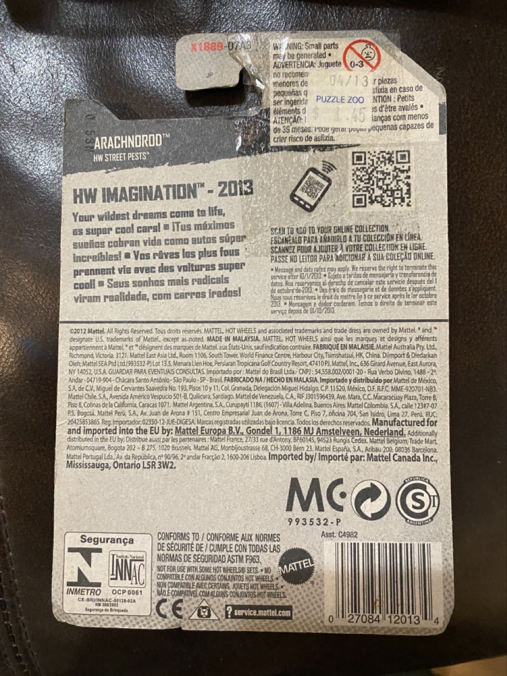 Arachnorod - HW Imagination 2013 toy car collectible - Main Image 4