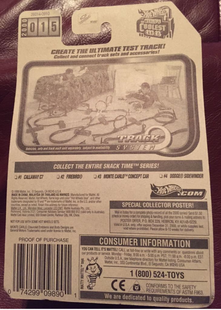 2000 #109 Monte Carlo Concept Car - Virtual Collection toy car collectible - Main Image 2