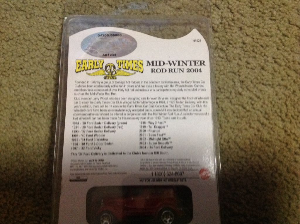 34 Ford Delivery - Early Times toy car collectible - Main Image 2