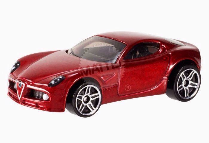 Loose Alfa Romeo 8C Competizione - HW City - Nightburnerz toy car collectible - Main Image 2