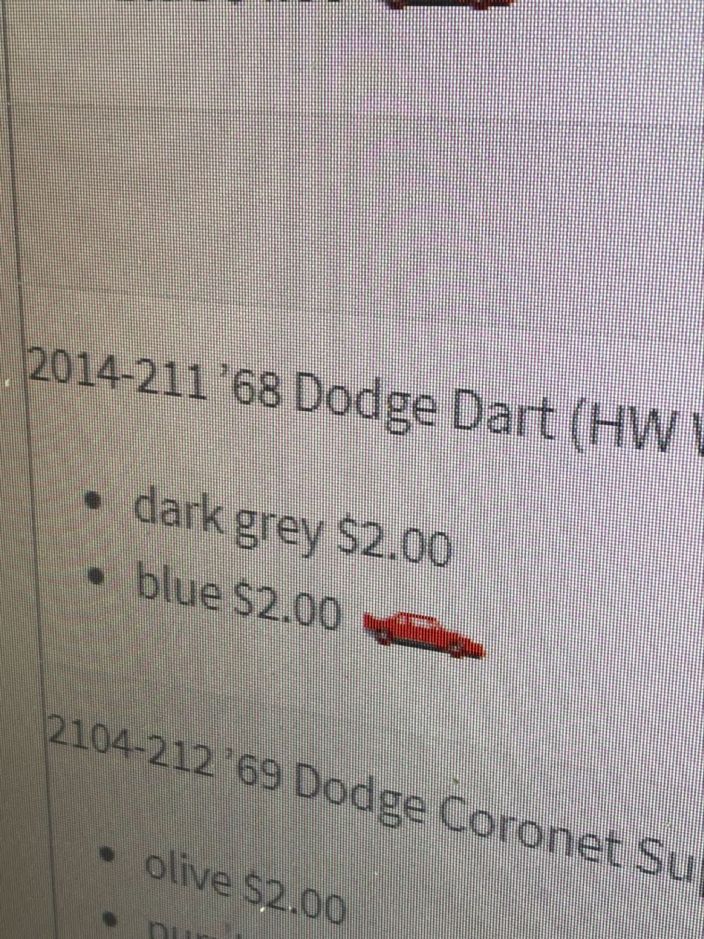 1968 Dodge Dart - HW Workshop: Heat Fleet toy car collectible - Main Image 3