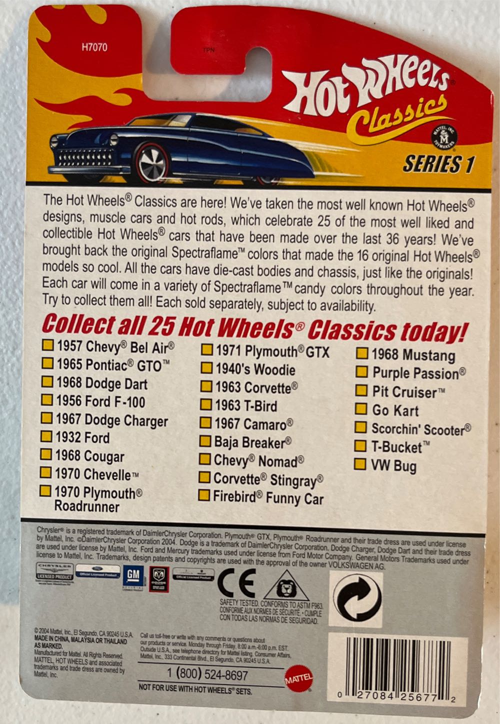 Dodge Charger, 1967 (Classics) - 2005 Hot Wheels Classics #5 toy car collectible - Main Image 2