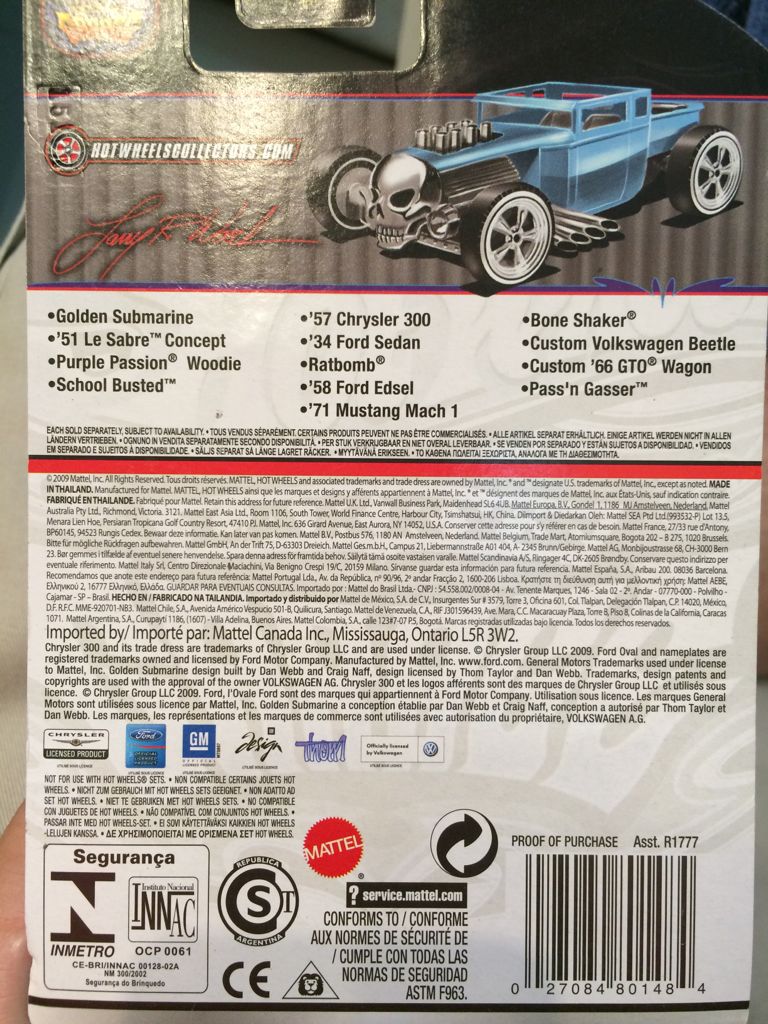 Hot Wheels Larry’s Garage Custom Volkswagen Beetle - 2009 Larry’s Garage Real Riders toy car collectible - Main Image 2