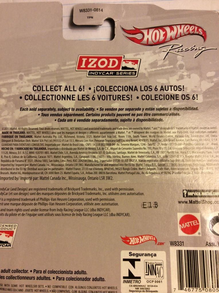IZOD 82 - IZOD Indycar Series toy car collectible - Main Image 2