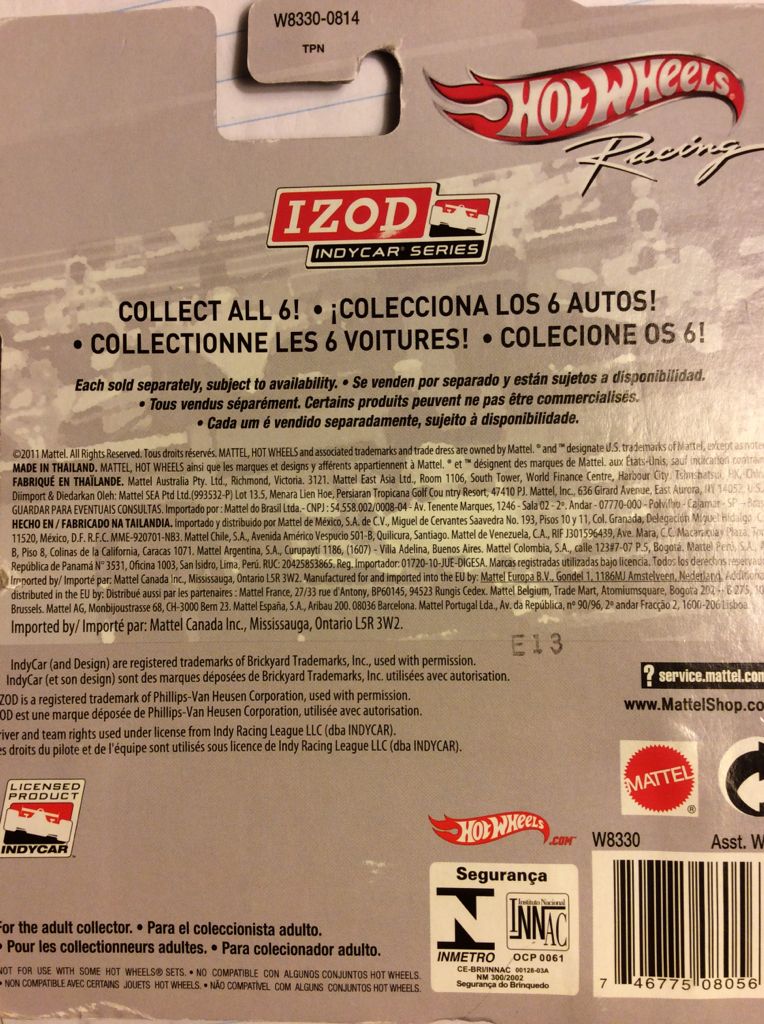 IZOD 37 - IZOD Indycar Series toy car collectible - Main Image 2
