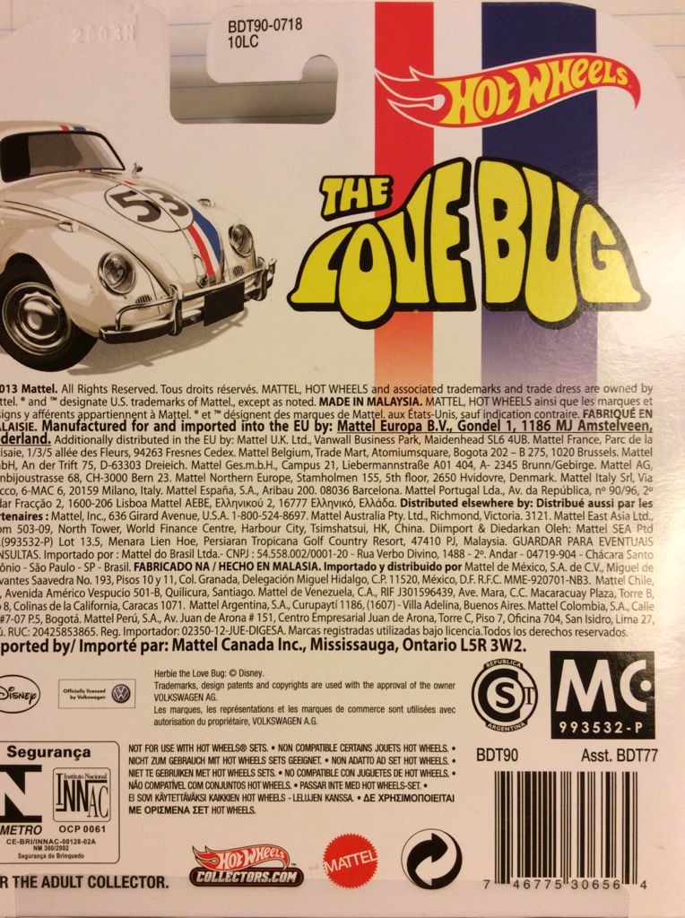Love Bug, The - Retro Entertainment Series toy car collectible - Main Image 2