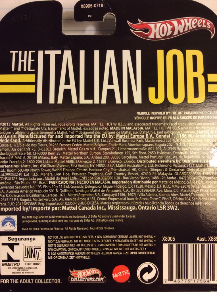 Italian Job - Morris Mini, The - 2013 Retro Entertainment Series toy car collectible - Main Image 2