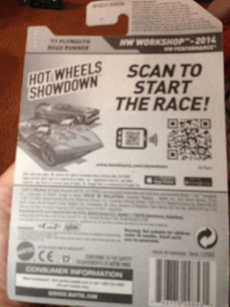 2014 ’71 Plymouth Road Runner - 2014 HW Performance toy car collectible - Main Image 2