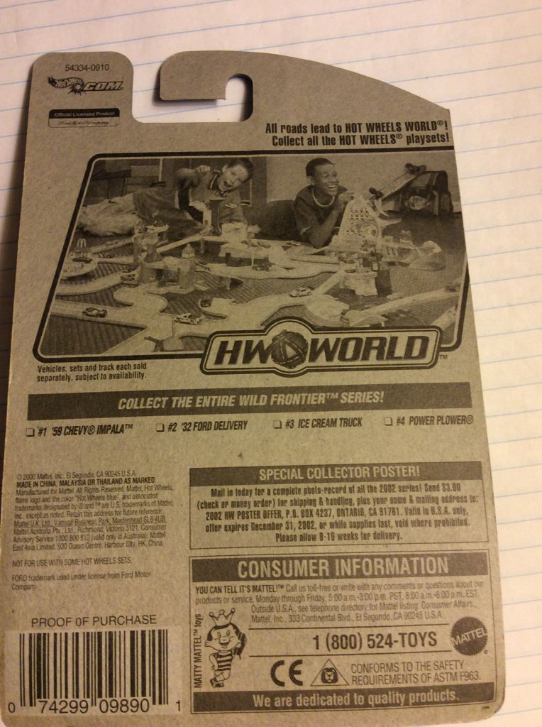 ‘32 Ford Delivery - 2002 HW Wild Frontier Series toy car collectible - Main Image 2